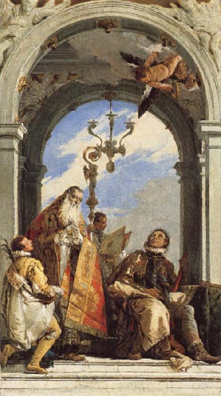 Giovanni Battista Tiepolo Saints Maximus and Oswald oil painting picture